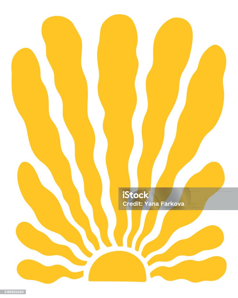 Retro Groovy Sun Background. Abstract Wave Ray Pattern in Trendy 70s Style. Boho Colorful Groovy Sun Psychedelic Vintage Background. Graphic Fun Hippie Poster. - Royalty-free 1960-1969 arte vetorial Retro Groovy Sun Background. Abstract Wave Ray Pattern in Trendy 70s Style. Boho Colorful Groovy Sun Psychedelic Vintage Background. Graphic Fun Hippie Poster. - Royalty-free 1960-1969 arte vetorial