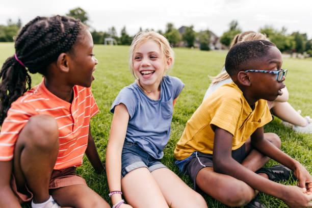 istock Exploring nature with children in a lush green playground 2185826742