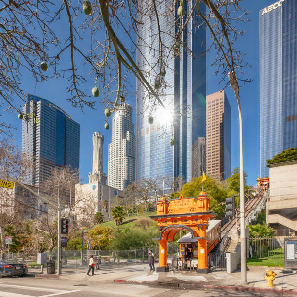 Angels Flight is a landmark and historic funicular railway in the Bunker Hill district of Downtown Los Angeles, California.