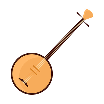 Dan Co Instrument An Artistic Vector Illustration Showcasing The Traditional Dan Ba ...