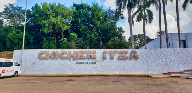 istock Entrance Sign,Chichen Itza,Yucatan,Mexico 2185839053