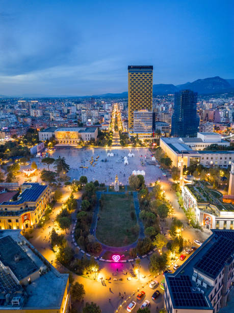 istock Tirana from drone, Albanian Capital 2185841199