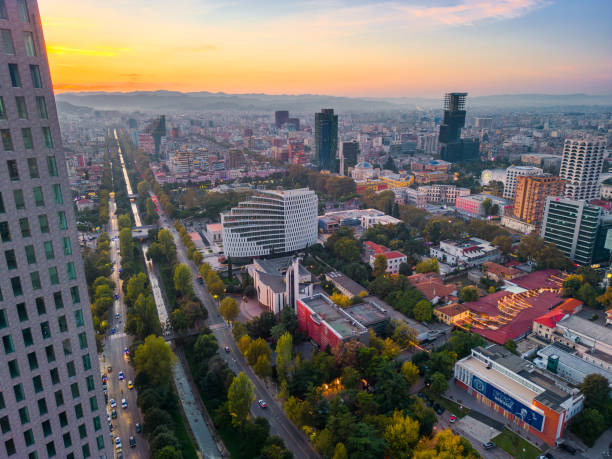 istock Tirana from drone, Albanian Capital 2185841755