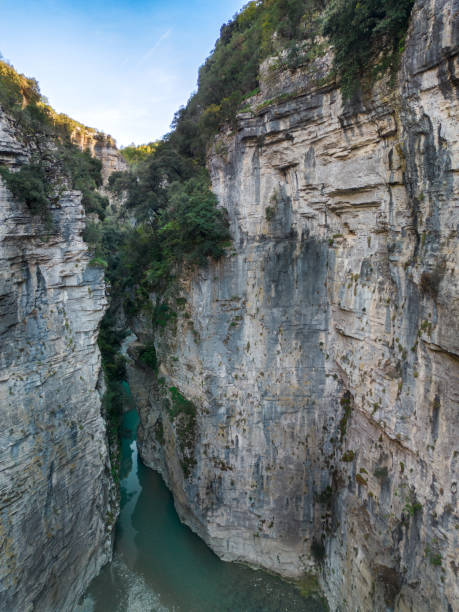 istock Osumi river Canyon from drone, Skrapar, Albania 2185842635