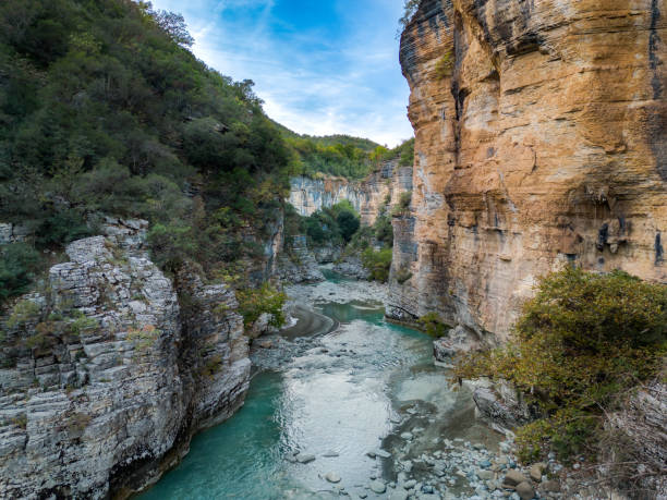 istock River Canyon from drone, Skrapar, Albania 2185842791