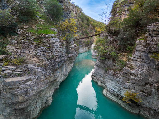 istock River Canyon from drone, Skrapar, Albania 2185842813