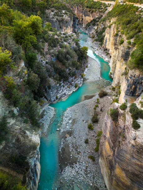 istock River Canyon from drone, Skrapar, Albania 2185842940