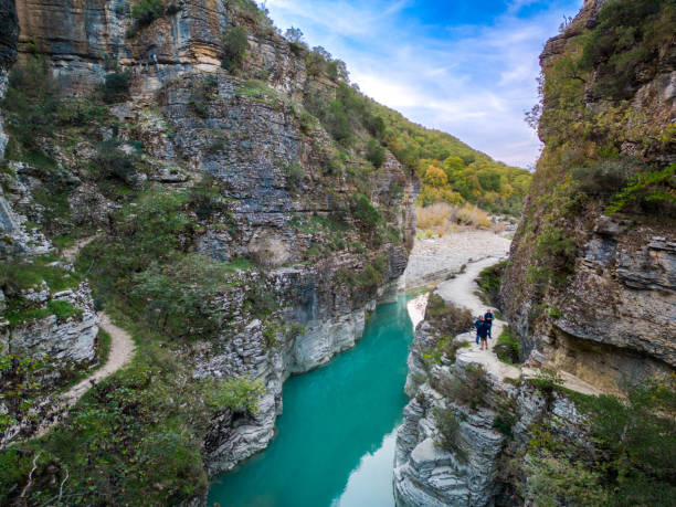 istock River Canyon from drone, Skrapar, Albania 2185843013