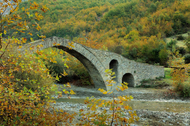 Autumn at famous Nister Bridge in Westerwald,Rhineland-Palatinate,Germany