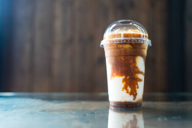 istock Coconut milk iced coffee 2185844626