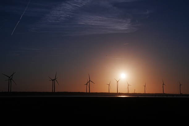 Sunset at Gaomei Wetlands, Taiwan