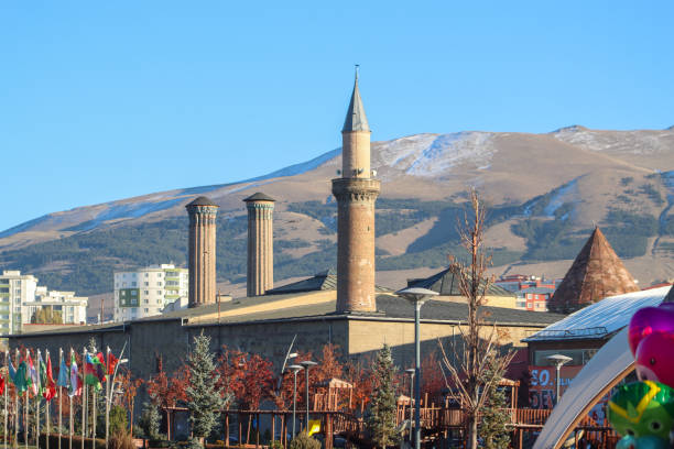 istock Double minaret Madrasah at Erzurum 2185855417