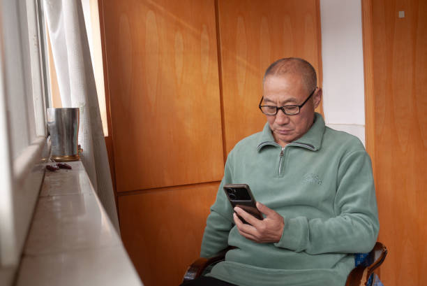istock Drinking tea at home. Life after retirement. 2185856420