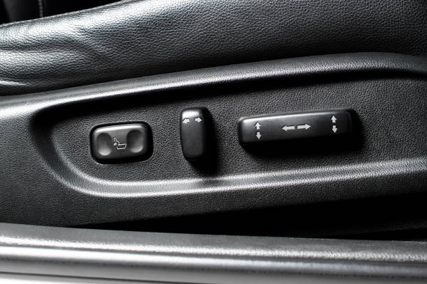 istock Car seat direction adjustment control buttons 2185858296
