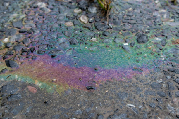 istock Oil stains mixed with water 2185859486