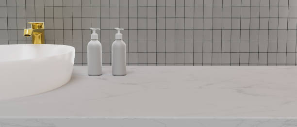 istock A bathroom sink with two bottles of hand soap next to it 2185861055