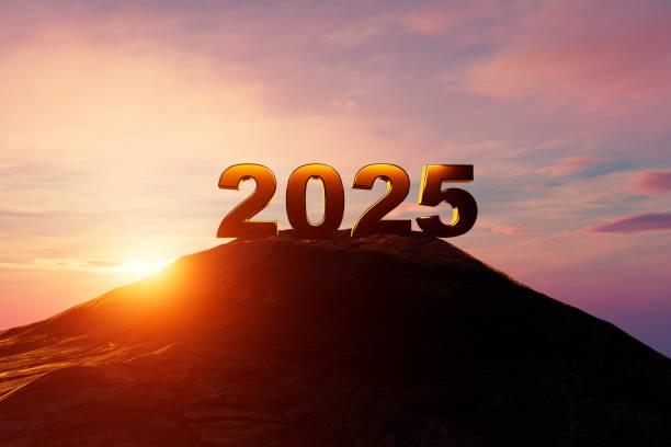 istock A mountain with the number 2025 written on it 2185861063