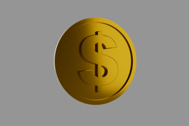 istock A gold coin with a dollar sign on it 2185861070