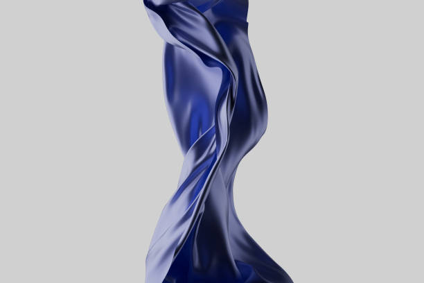 istock A blue fabric is shown in a white background 2185861075