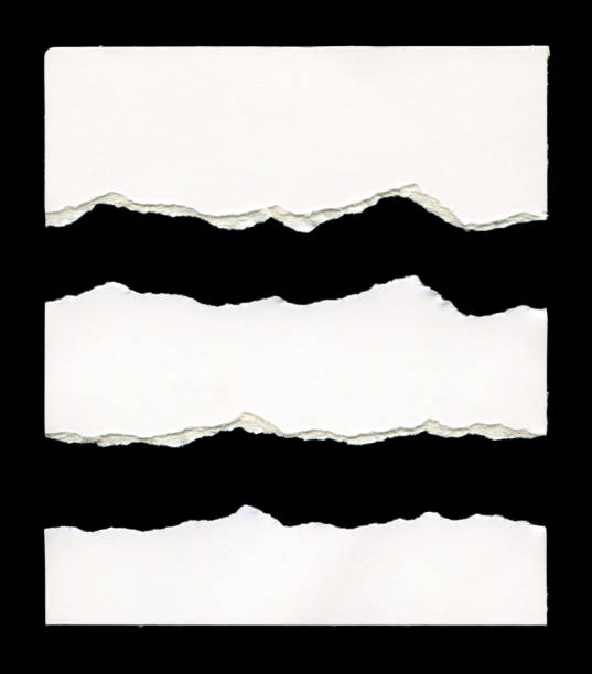 istock Cut or torn paper background textured isolated 2185871281
