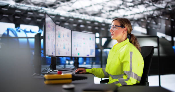 istock Woman Working In Power Plant Electricity 2185872814
