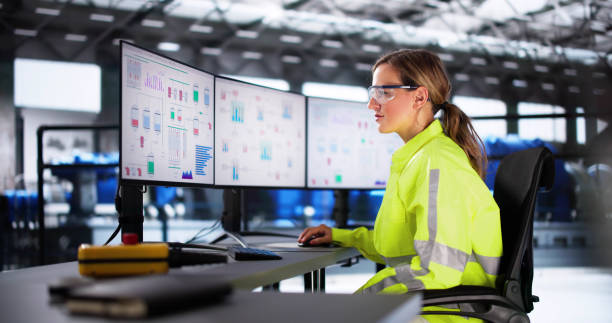 istock Woman Working In Power Plant Electricity 2185872831