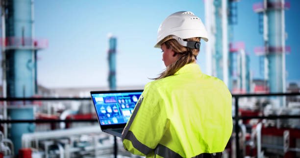 istock Woman Working In Power Plant Electricity 2185873121