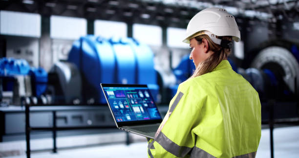istock Woman Working In Power Plant Electricity 2185873125