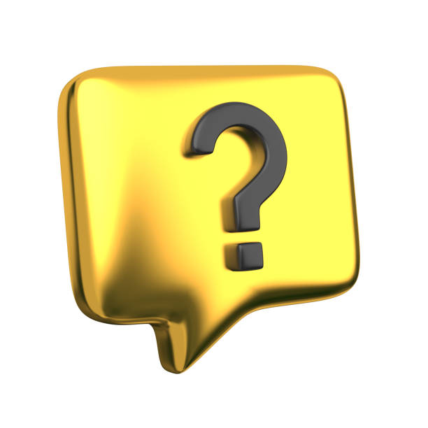 istock Golden and black speech bubble question mark icon sign or ask FAQ and QA answer solution information. Have a question, question answer sign or problem. Concept of communication type talk. 3d rendering 2185875680