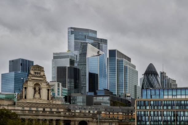 istock London's financial district skyline with modern and historic architecture. 2185878293