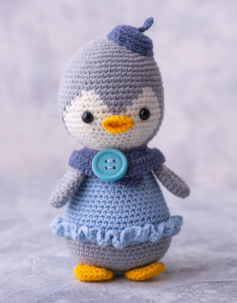 istock Handmade crocheted penguins, amigurumi, stuffed toys. 2185881432