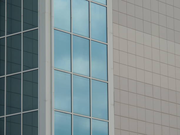 istock part of a modern building with mirrored windows 2185886721