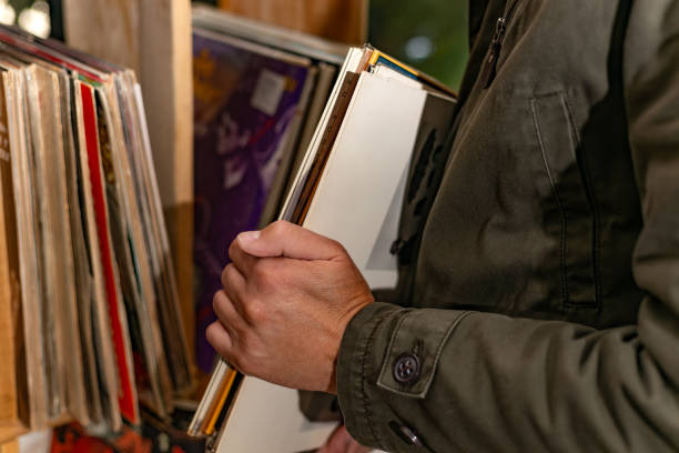 istock Carrying the selected vinyls 2185888996
