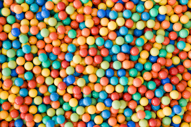 Vibrant and colorful ball pool background