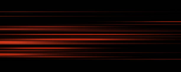 istock Particle motion effect. Magic of moving fast lines. Red special effect, speed line. Laser beams, horizontal light rays. Glowing flare spark and flash lights. Luminous trail. Vector 2185896630