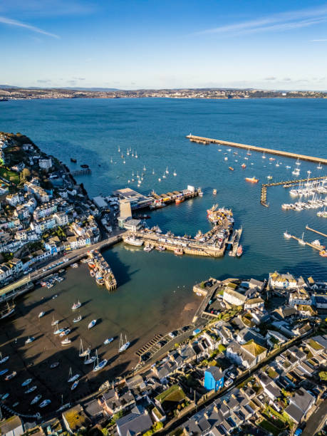 istock Over Brixham Harbour towards Torquay 2185897085