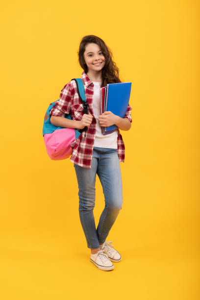 istock Above all education comes first. Happy kid back to school. School education 2185900679