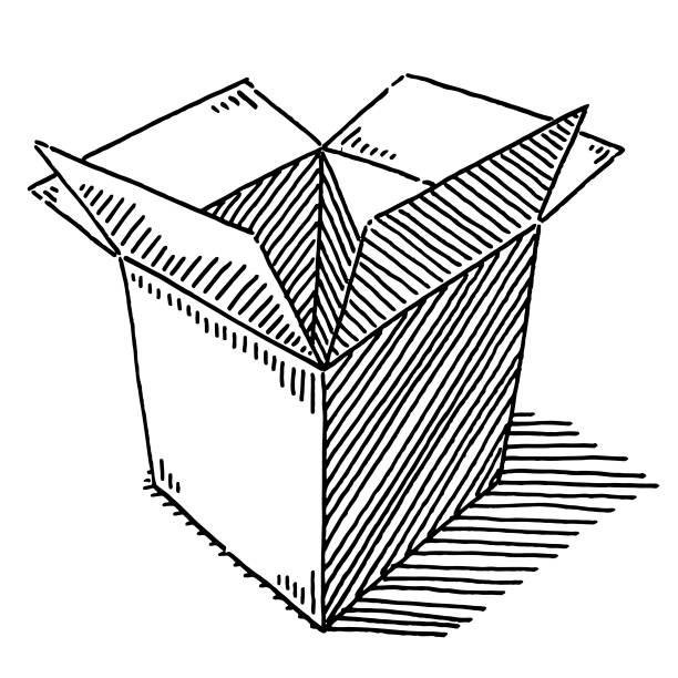 260+ Open Empty Cardboard Box Drawing Stock Photos, Pictures & Royalty ...