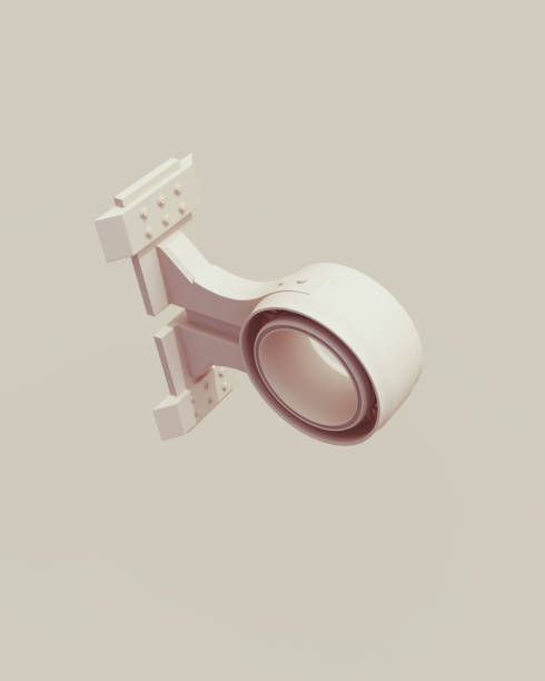 istock Beige wall bracket attachment wall mount tech abstract background neutral monochrome soft tones skin tones brown 2185908487