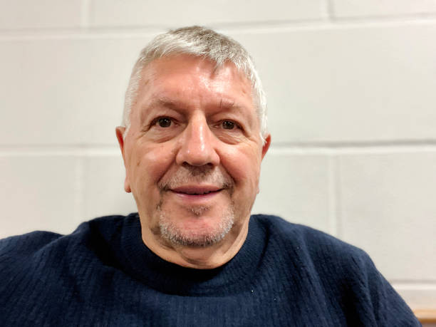istock Senior Caucasian man selfie indoors 2185909025