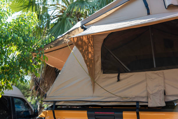 istock comfortable large roof top tent 2185912018