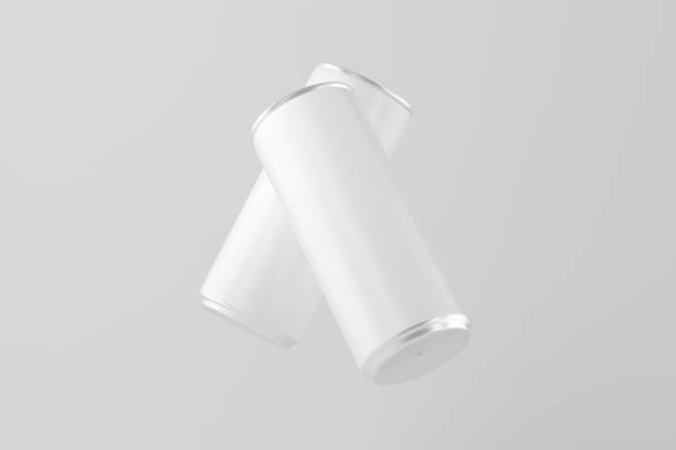 istock 250 ml or 8.4 oz  Soda Can, Beer Can, Energy Drink Can White Blank 3D Rendering Mockup 2185915357