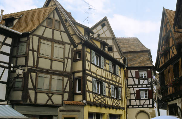 istock Colmar, Alsace, France: typical half-timbered houses 2185916357