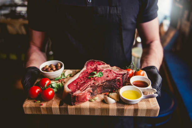 istock Gourmet Steak Presentation by Professional Chef 2185922305