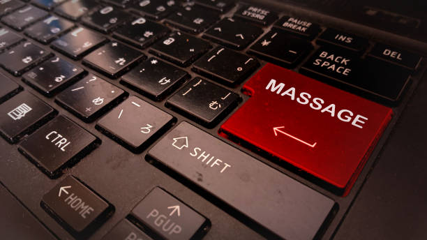 istock Word massage on enter keyboard alphabet 2185922653