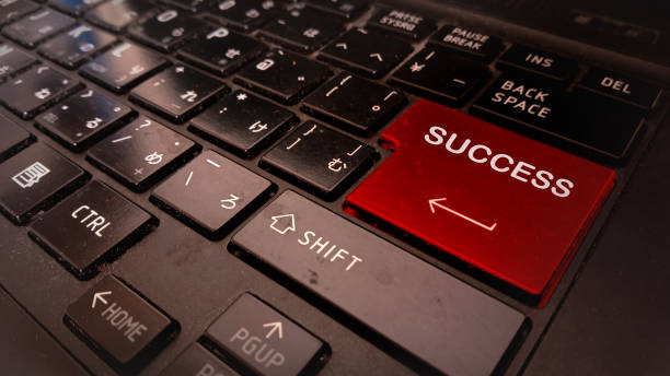 istock Success on enter keyboard of laptop 2185922697
