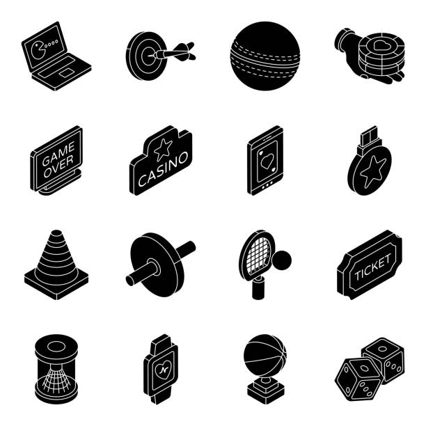 Set of Sports and Games Solid Icons Sports icons download is presenting creative icons. Football, rugby, basketball, success, cricket ball and much more. Catch the design success and kick out those old ideas. pac man vector stock illustrations