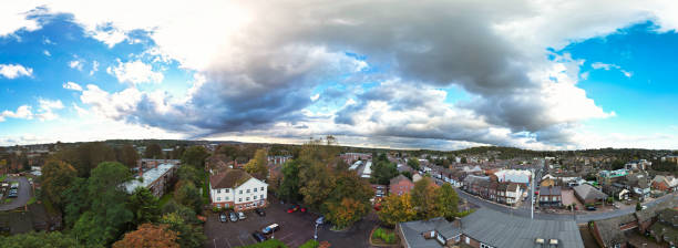 istock Panoramic Aerial Luton City During Cloudy Sunset 2185938743