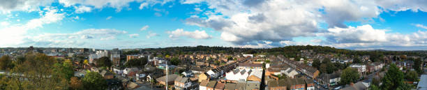 istock Panoramic Aerial Luton City During Cloudy Sunset 2185938763