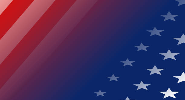 Patriotic Flag Stripes Stars 3D Background Pattern USA American flag stripes stars shape patriotic background pattern. military borders stock illustrations